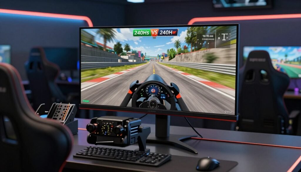 240Hz sim racing monitor